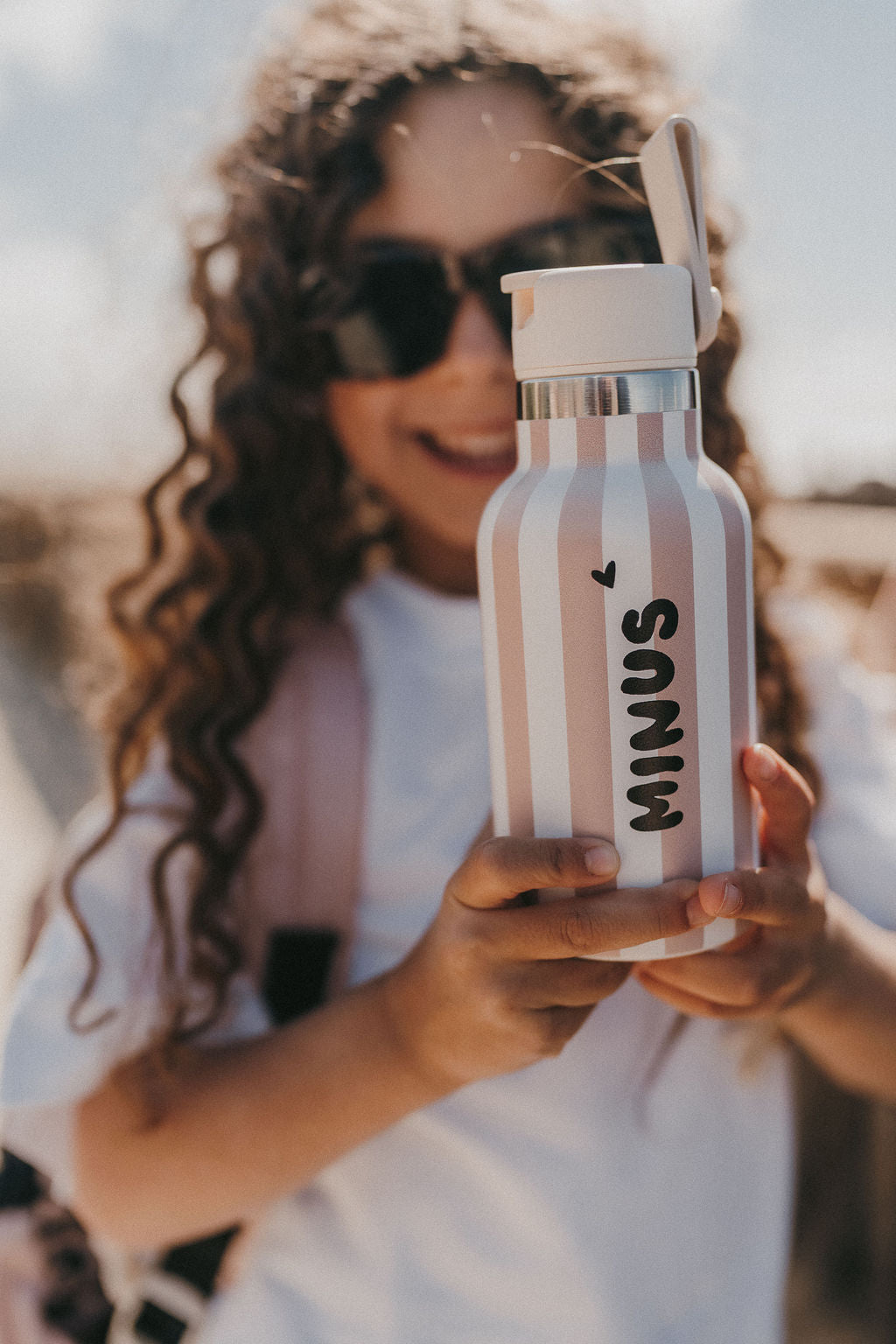 Gourde 350ml - Stripe Rose