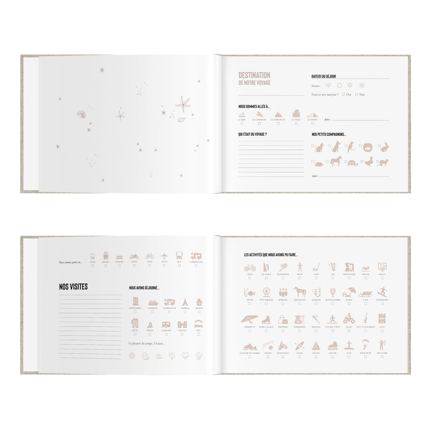 Livre - Souvenirs de vacances